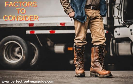 Factors to Consider When Choosing Boots for Truck Drivers